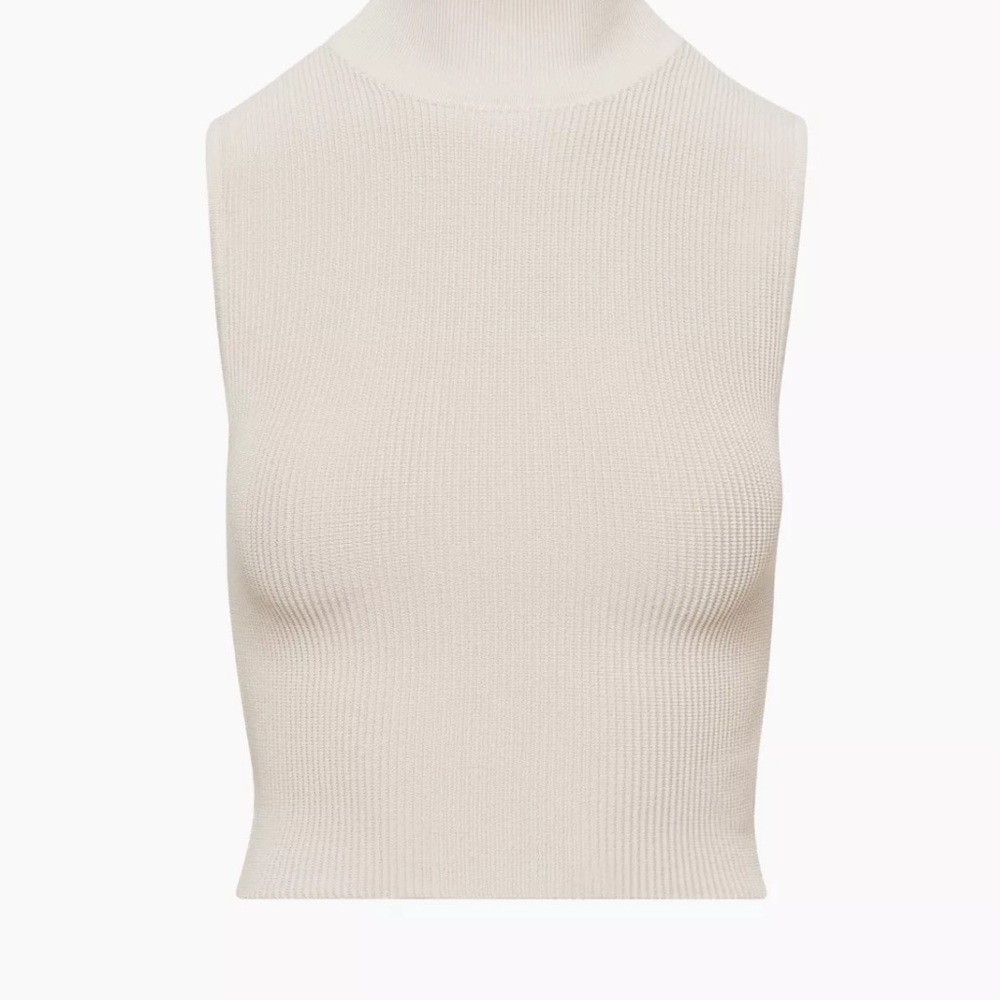 NWT Aritzia Babaton sculpt knit mock tank Size small